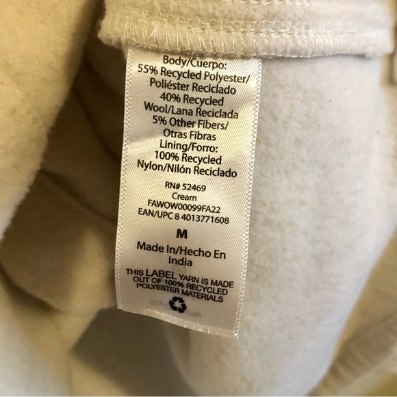 Free Assembly NWOT Shacket Size M Brown Button Down. Cream Color - Picture 6 of 7